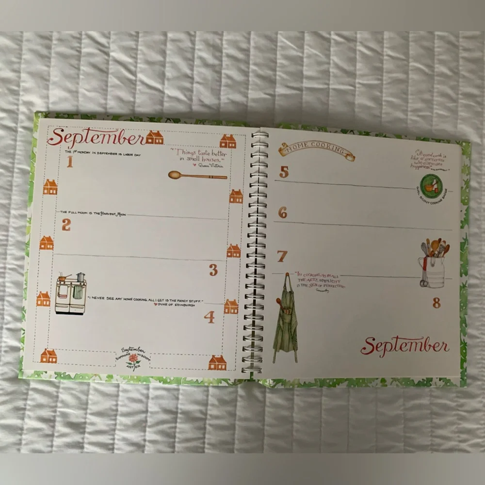 Fill In Yearly Planner Days from the Heart of the Home by Susan Branch Hardcover